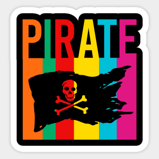 Pirate flag vintage Sticker